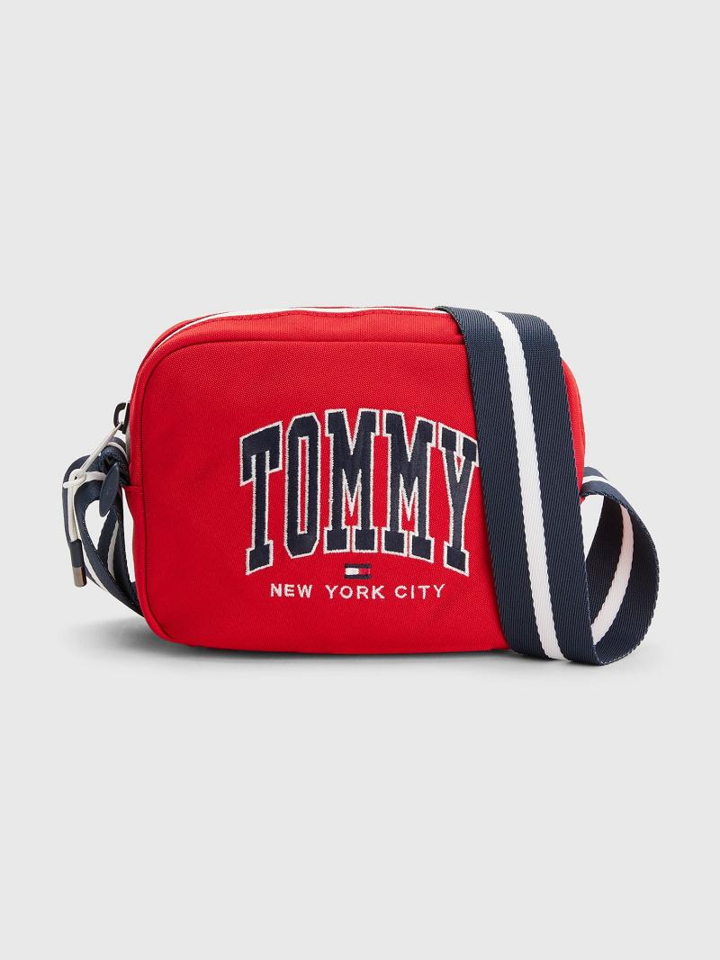 Red Tommy Hilfiger Tommy NYC Camera Bags | NZ_B2272