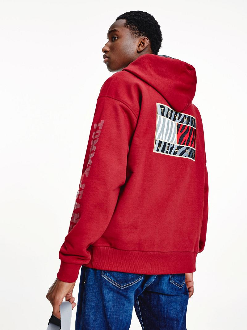 Red Tommy Hilfiger Year of the Tiger Hoodies | NZ_W21168