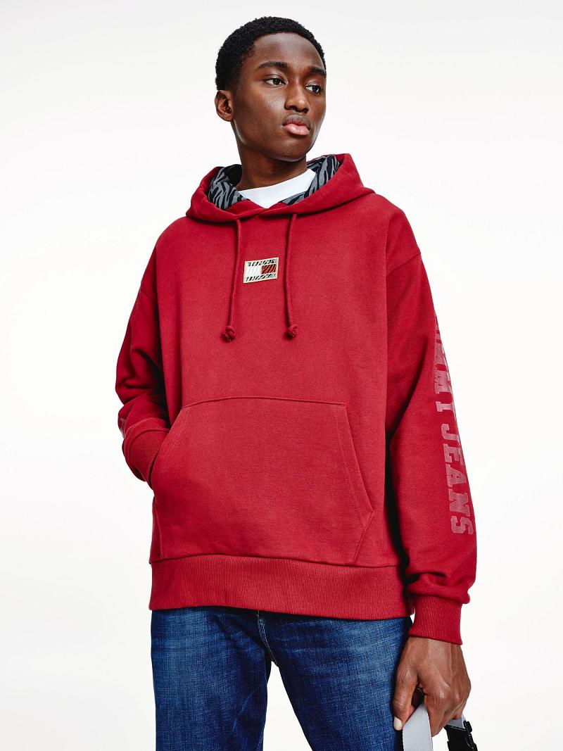 Red Tommy Hilfiger Year of the Tiger Hoodies | NZ_W21168