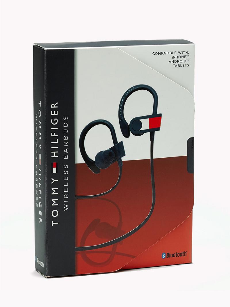 Red / White / Blue Tommy Hilfiger Wireless Earbuds Technology | NZ_M31802