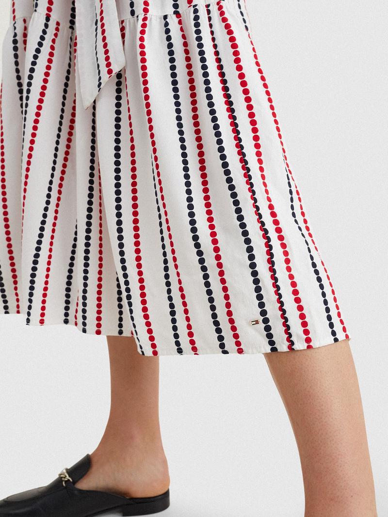 Stripes Tommy Hilfiger Dot Midi Shirtdress Dresses | NZ_W21058