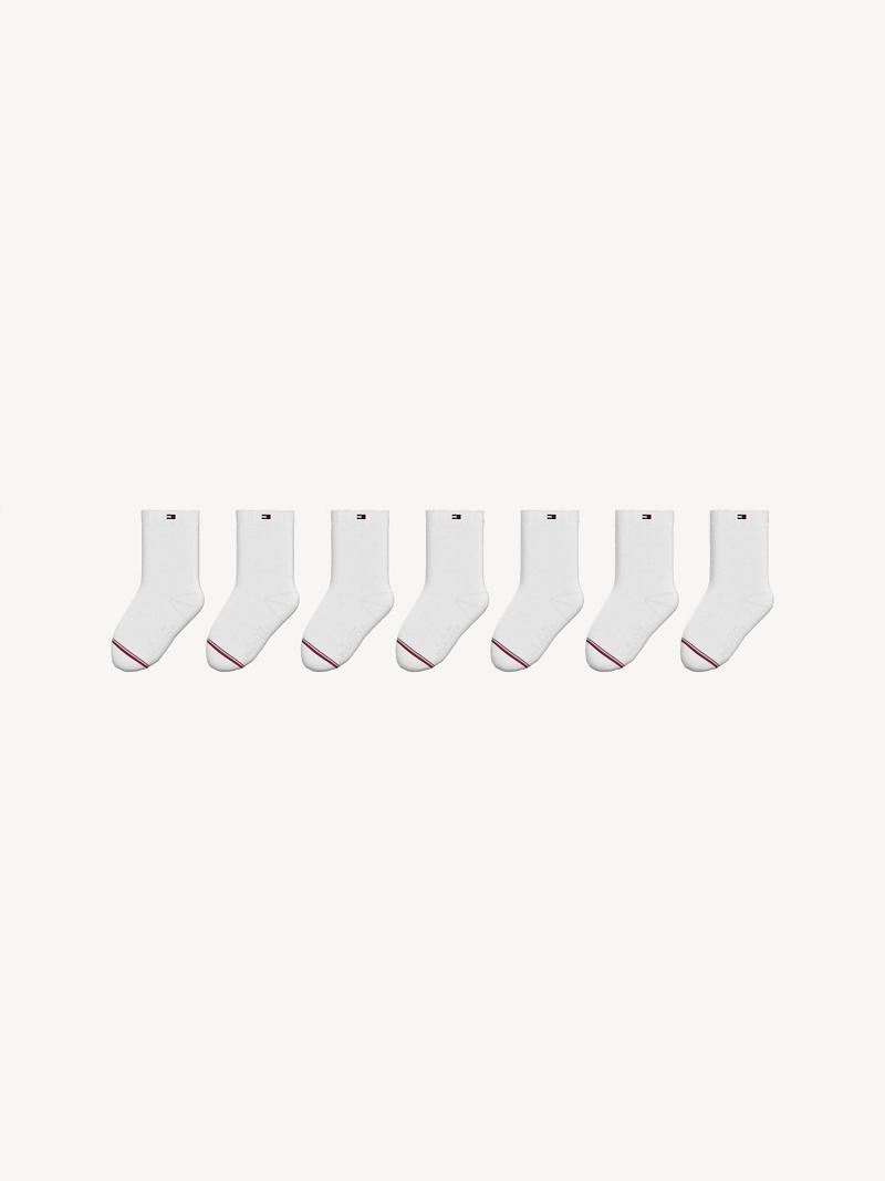 White Tommy Hilfiger Babies\' 7PK Socks | NZ_B2288