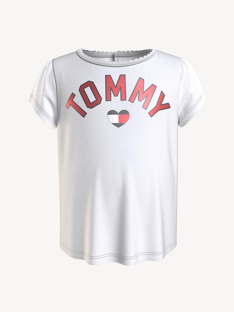 White Tommy Hilfiger Babies\' Tommy Heart T Shirts | NZ_G1225