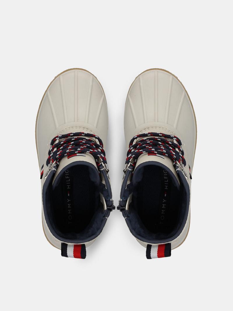 White Tommy Hilfiger Big Duck Boot Sneakers | NZ_G1305