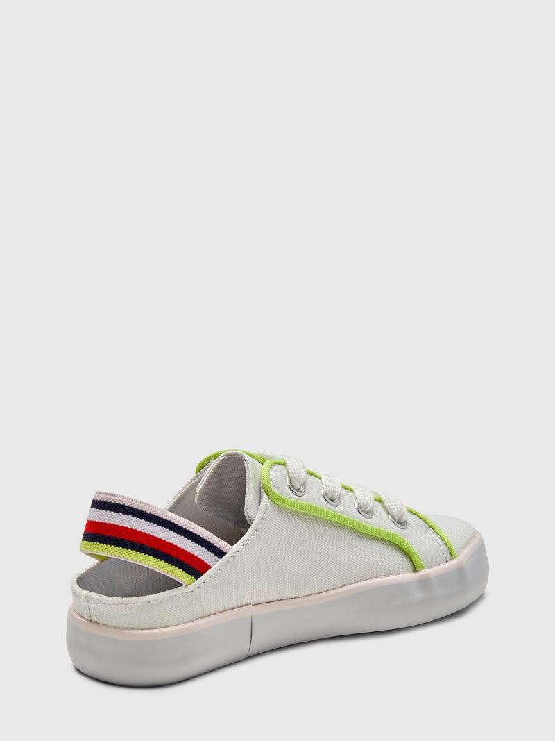 White Tommy Hilfiger Big Slingback Sneakers | NZ_G1306