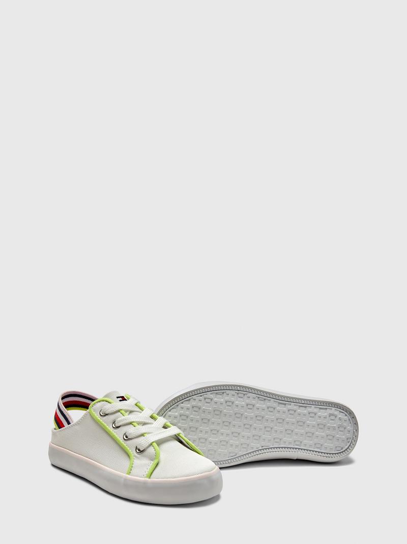 White Tommy Hilfiger Big Slingback Sneakers | NZ_G1306