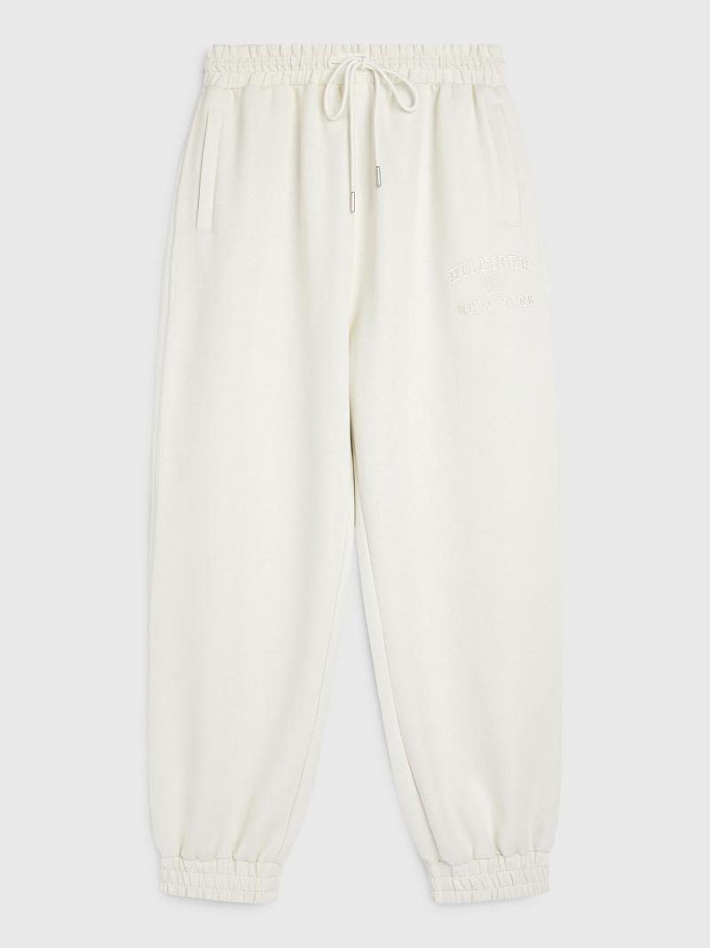 White Tommy Hilfiger Classic Sweatpants | NZ_M31142