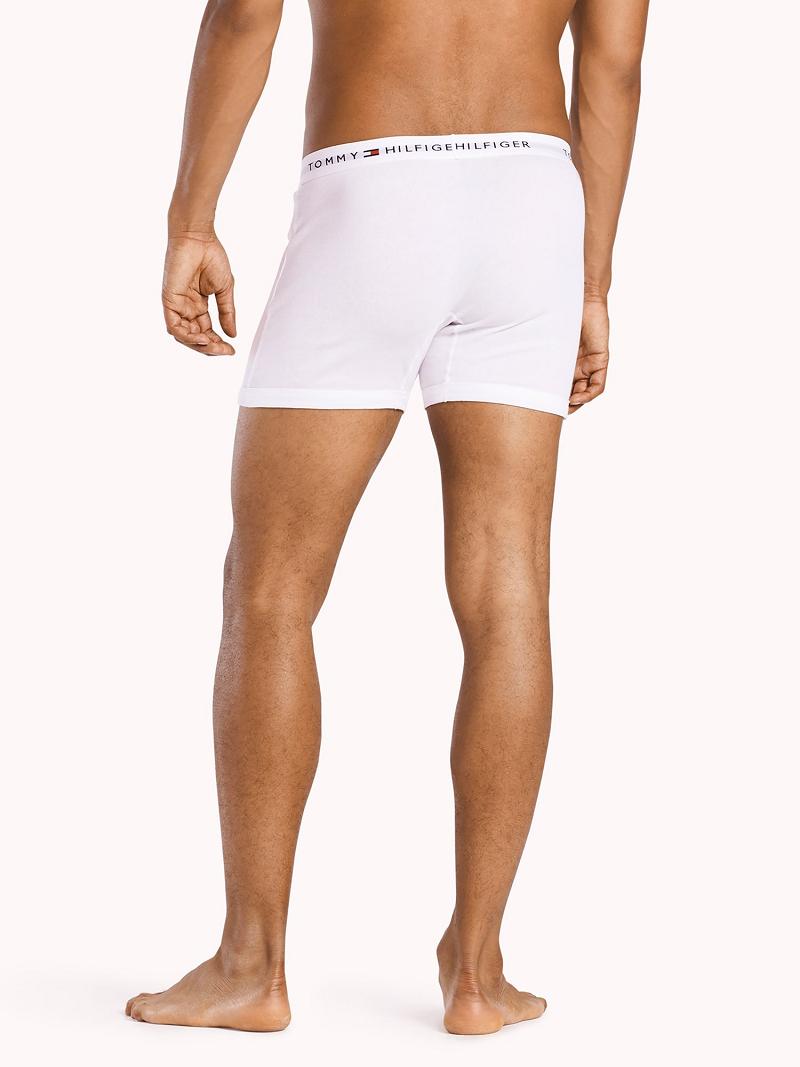 White Tommy Hilfiger Classic cotton boxer brief 3pk Boxer Briefs | NZ_M31576