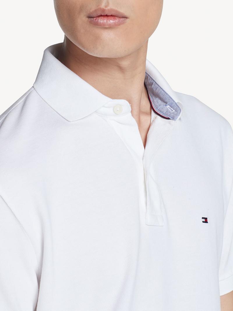 White Tommy Hilfiger Classic fit solid Polos | NZ_M31289