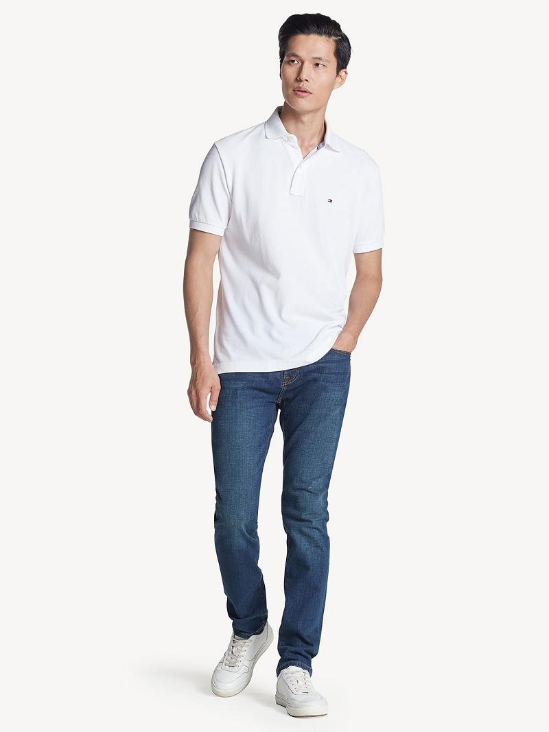 White Tommy Hilfiger Classic fit solid Polos | NZ_M31289