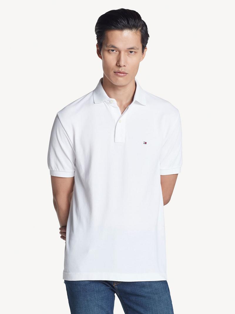 White Tommy Hilfiger Classic fit solid Polos | NZ_M31289