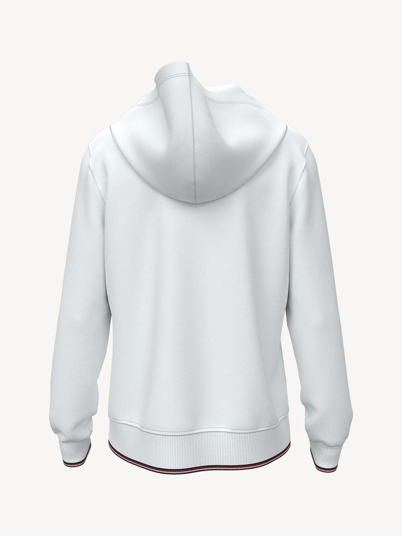 White Tommy Hilfiger Essential Hoodies | NZ_W21142