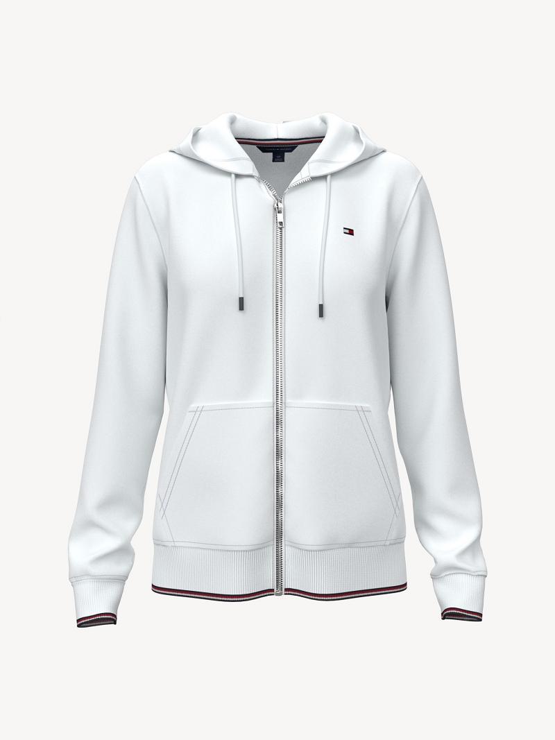 White Tommy Hilfiger Essential Hoodies | NZ_W21142