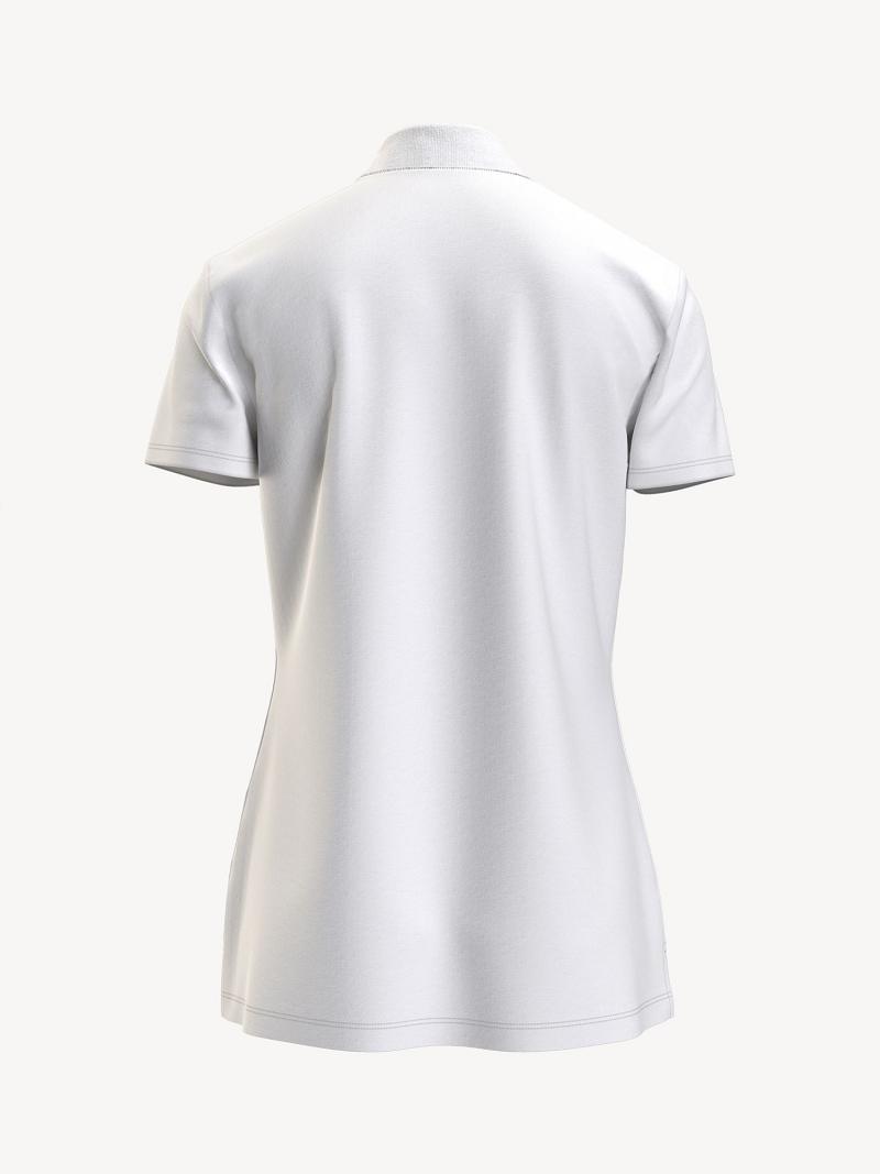 White Tommy Hilfiger Essential Solid Polos | NZ_W21266