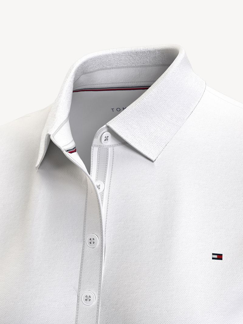 White Tommy Hilfiger Essential Solid Polos | NZ_W21266