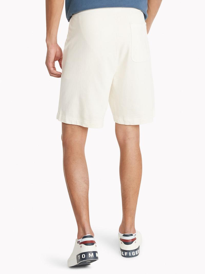 White Tommy Hilfiger Essential solid sweatshort Shorts | NZ_M31207