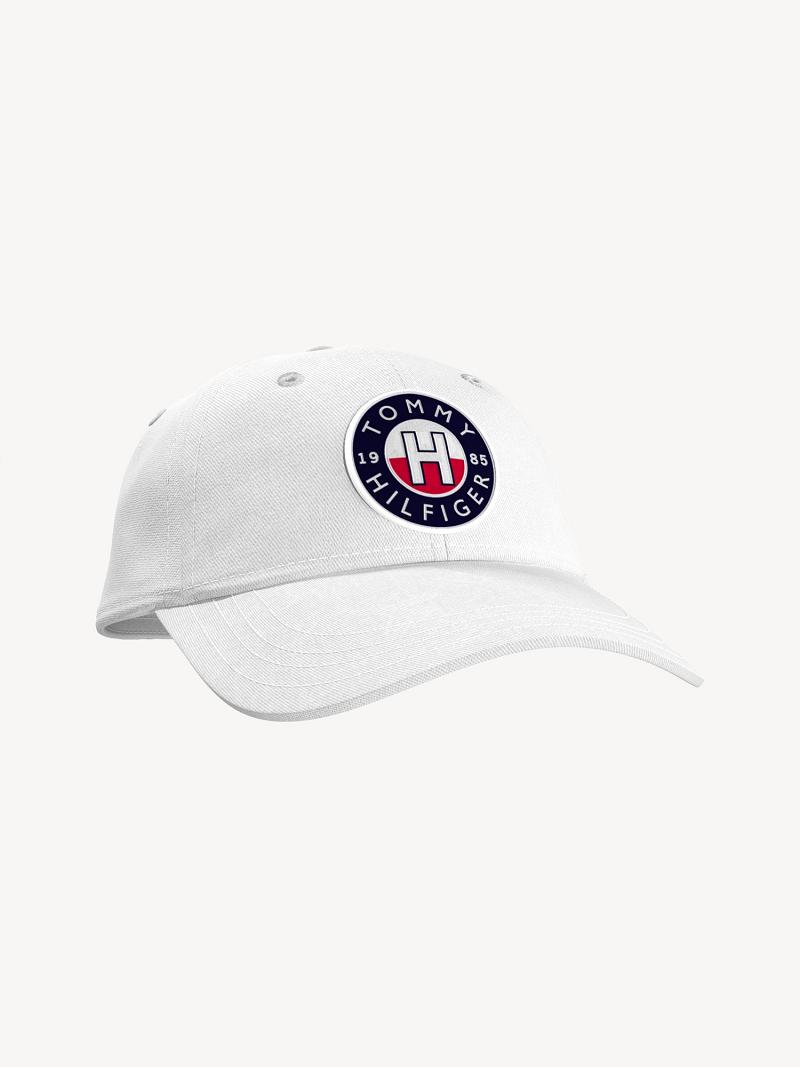 White Tommy Hilfiger H Hats | NZ_M31728