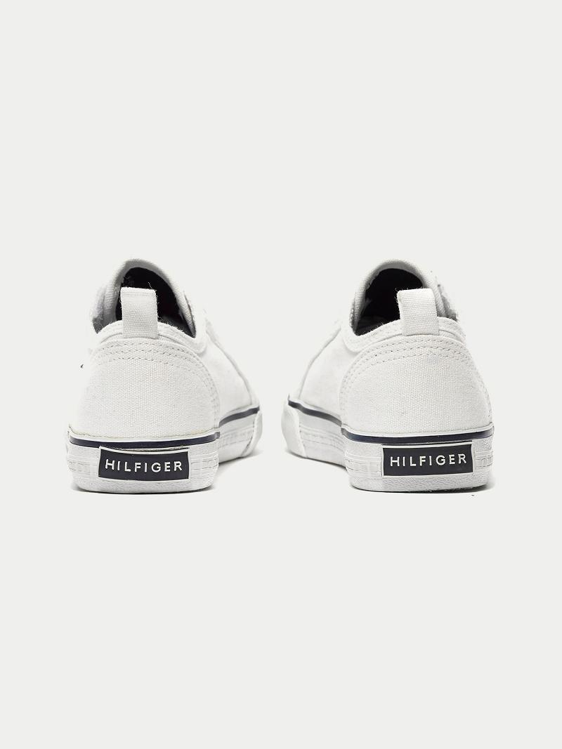 White Tommy Hilfiger Laceless Runner Sneakers | NZ_B2245