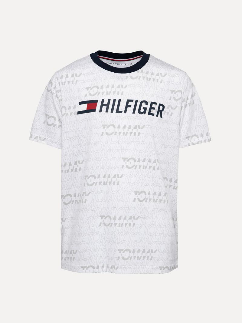 White Tommy Hilfiger Little Tommy Print T Shirts | NZ_B2188