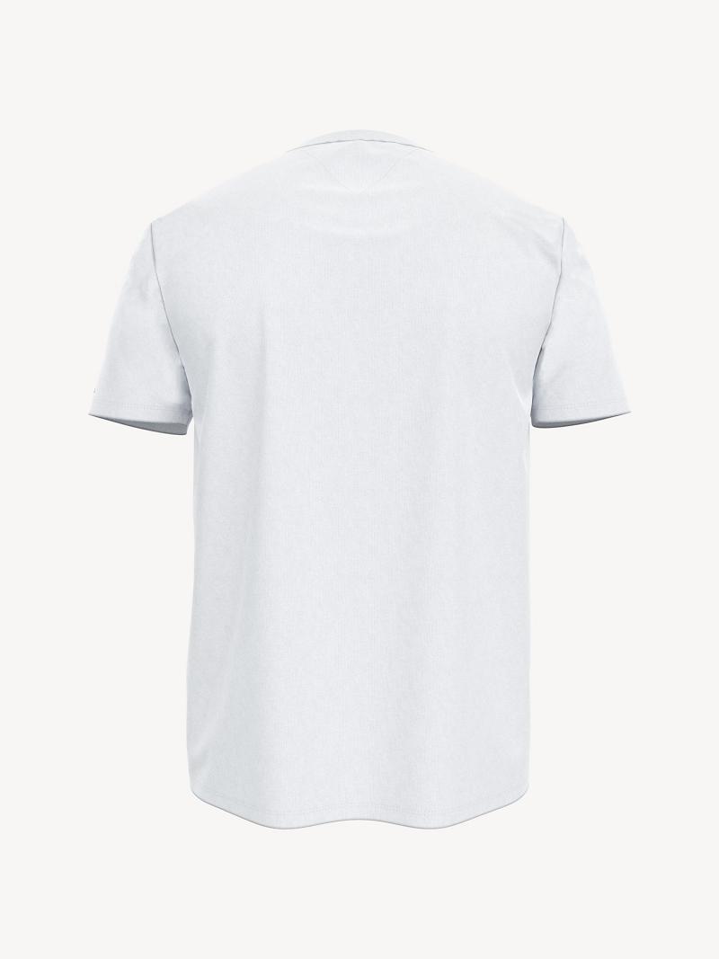 White Tommy Hilfiger Lockup T Shirts | NZ_M31049