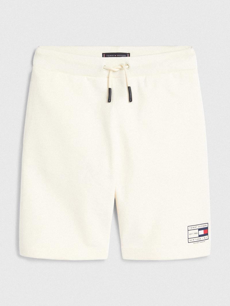 White Tommy Hilfiger Natural-Dye Shorts | NZ_B2102