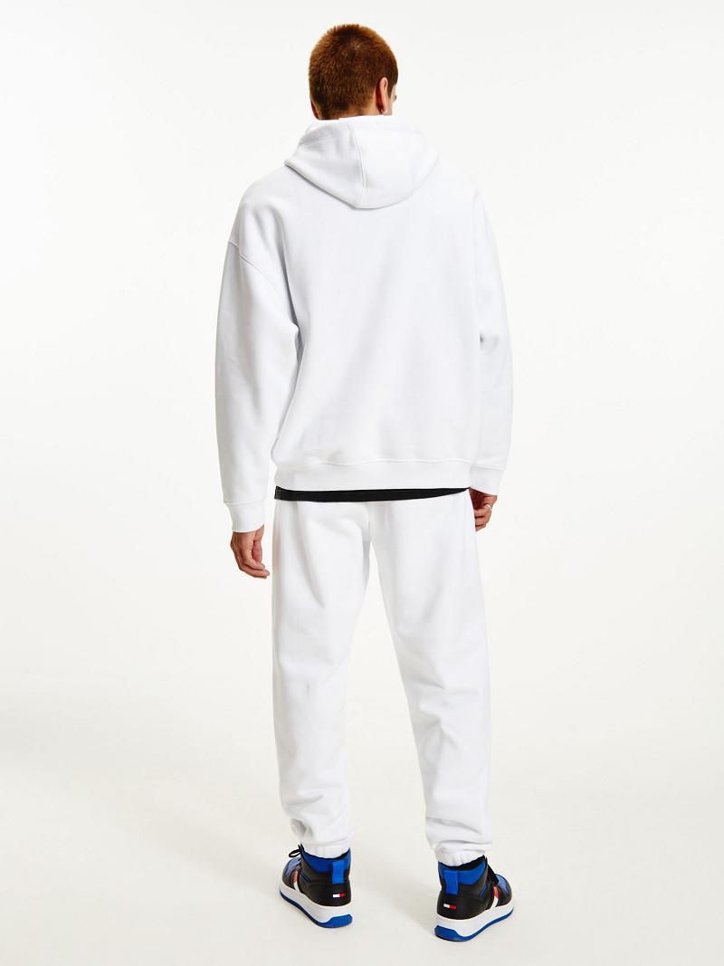 White Tommy Hilfiger Organic cotton modern Hoodies | NZ_M31455