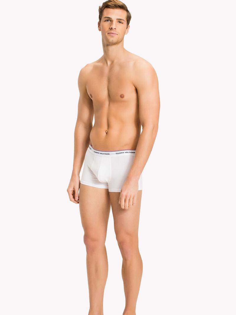 White Tommy Hilfiger Premium essentials low rise trunk 3pk Trunks | NZ_M31526