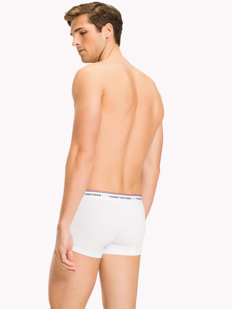 White Tommy Hilfiger Premium essentials low rise trunk 3pk Trunks | NZ_M31526