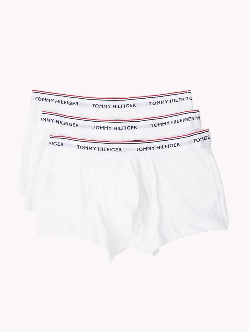 White Tommy Hilfiger Premium essentials low rise trunk 3pk Trunks | NZ_M31526