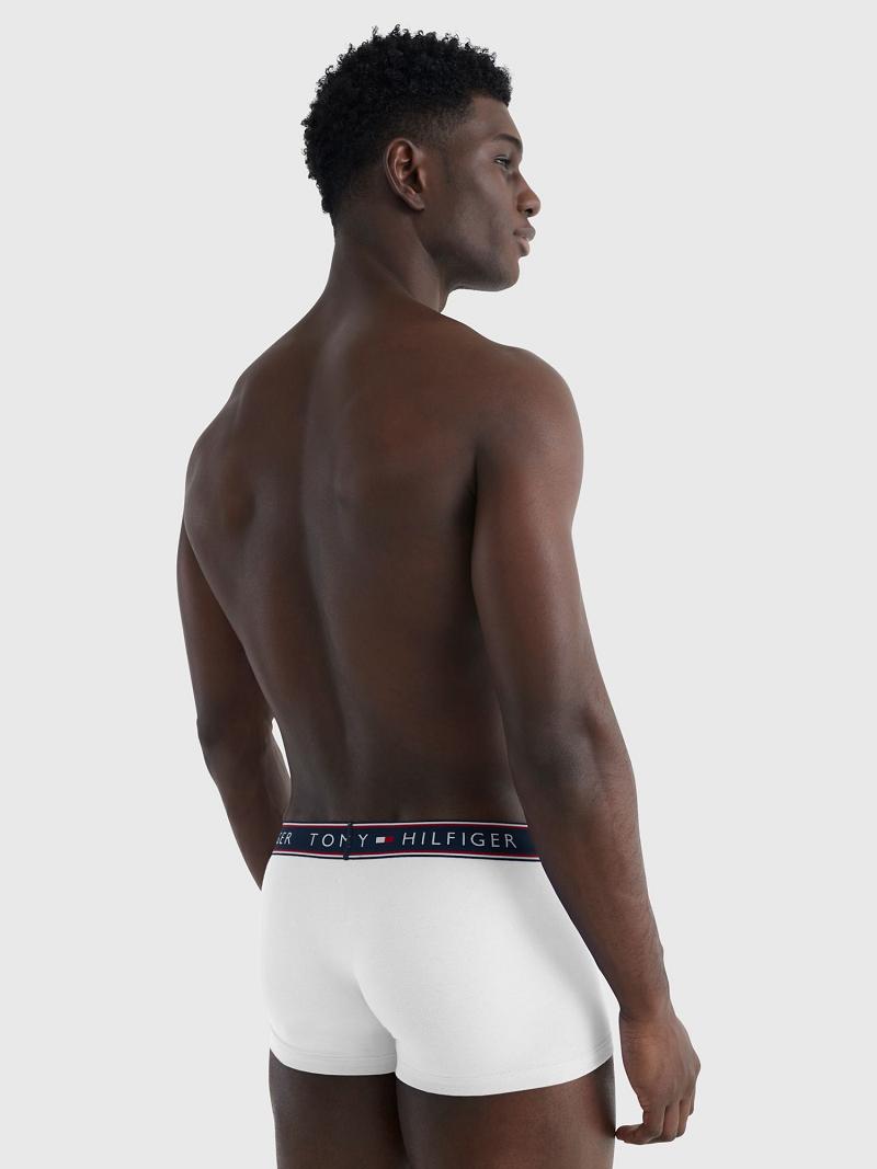 White Tommy Hilfiger Stretch cotton trunk 3pk Trunks | NZ_M31529