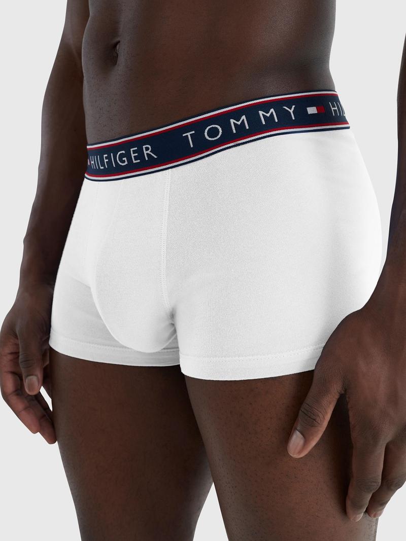 White Tommy Hilfiger Stretch cotton trunk 3pk Trunks | NZ_M31529