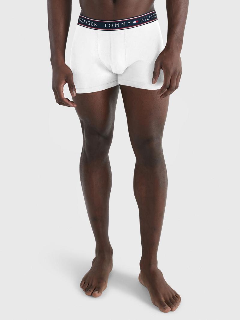 White Tommy Hilfiger Stretch cotton trunk 3pk Trunks | NZ_M31529