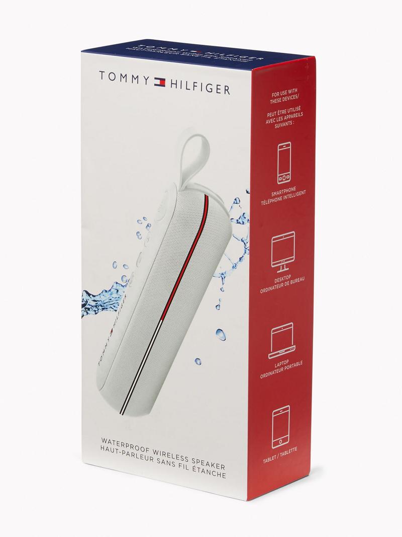 White Tommy Hilfiger TH Waterproof Wireless Speaker Technology | NZ_M31794