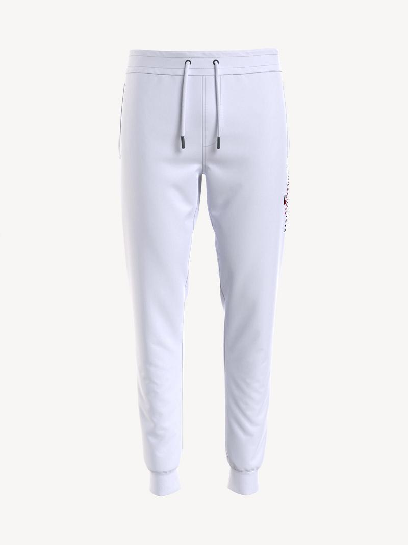 White Tommy Hilfiger Tommy Sweatpants | NZ_M31151