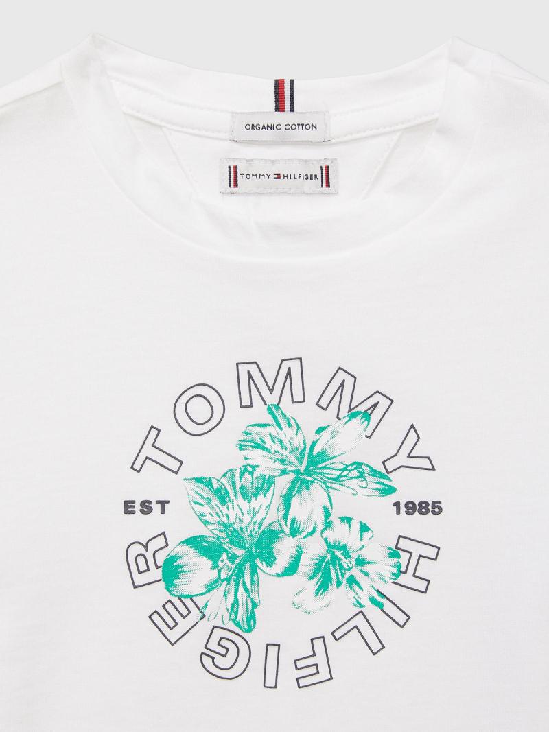 White Tommy Hilfiger Tropics T Shirts | NZ_G1272