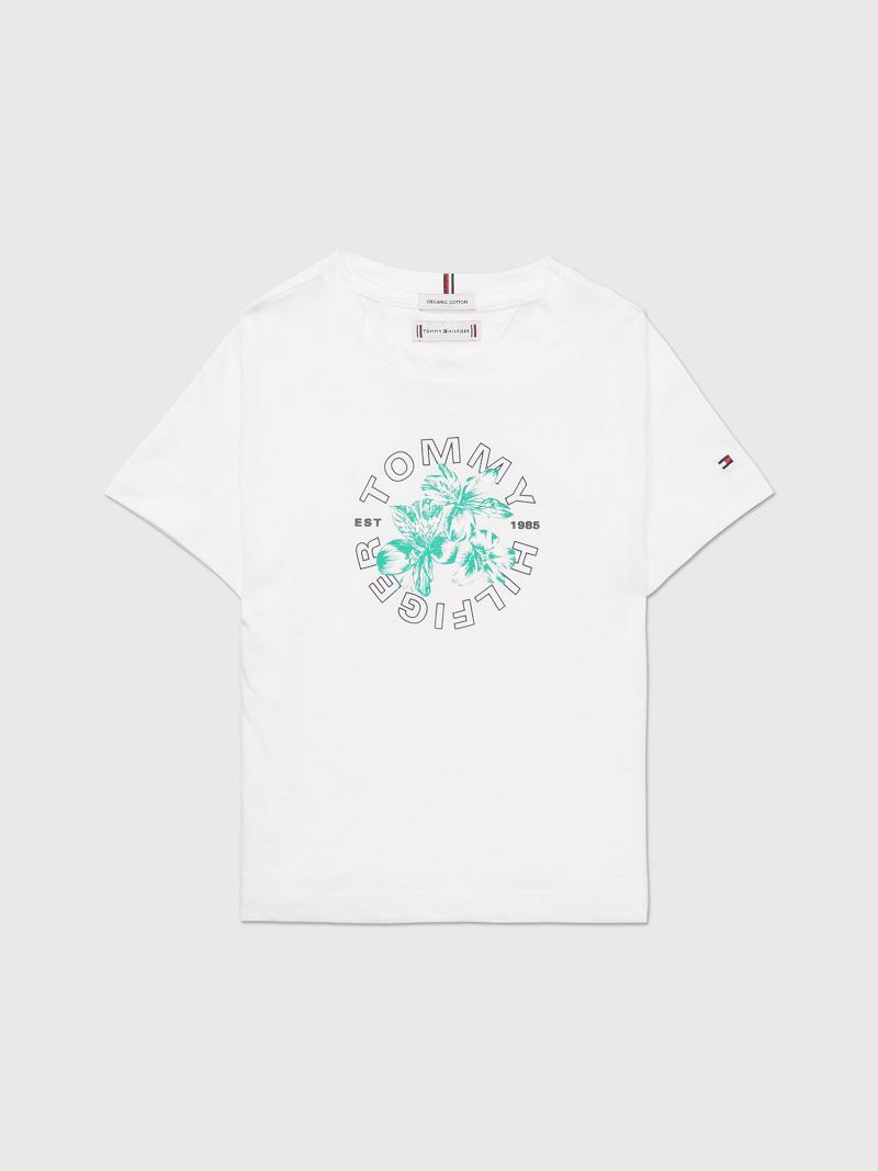 White Tommy Hilfiger Tropics T Shirts | NZ_G1272