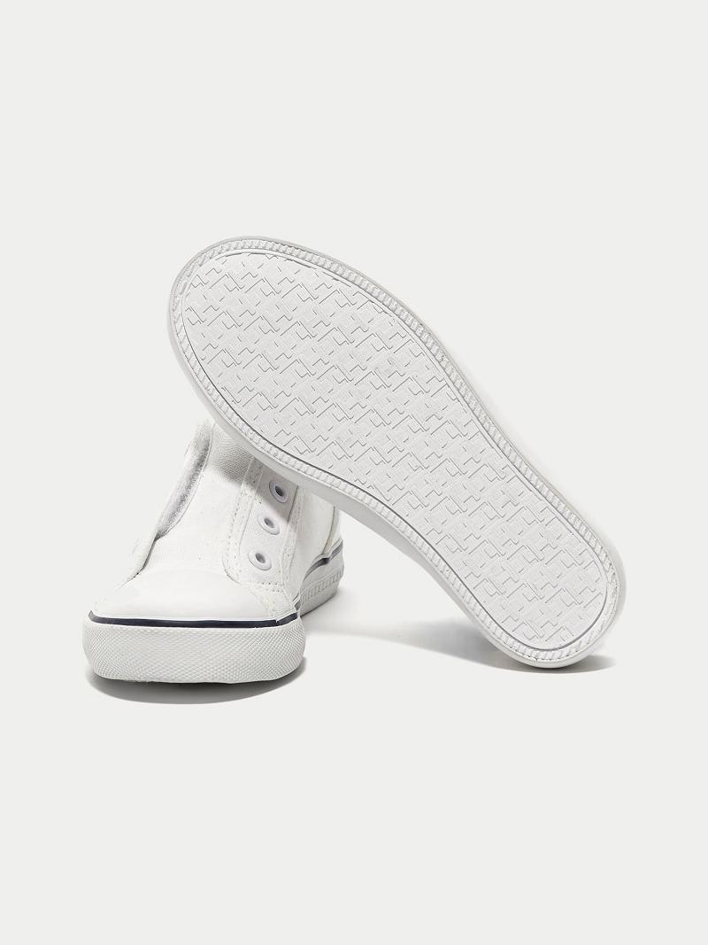 White Tommy Hilfiger White Laceless Sneakers | NZ_G1311