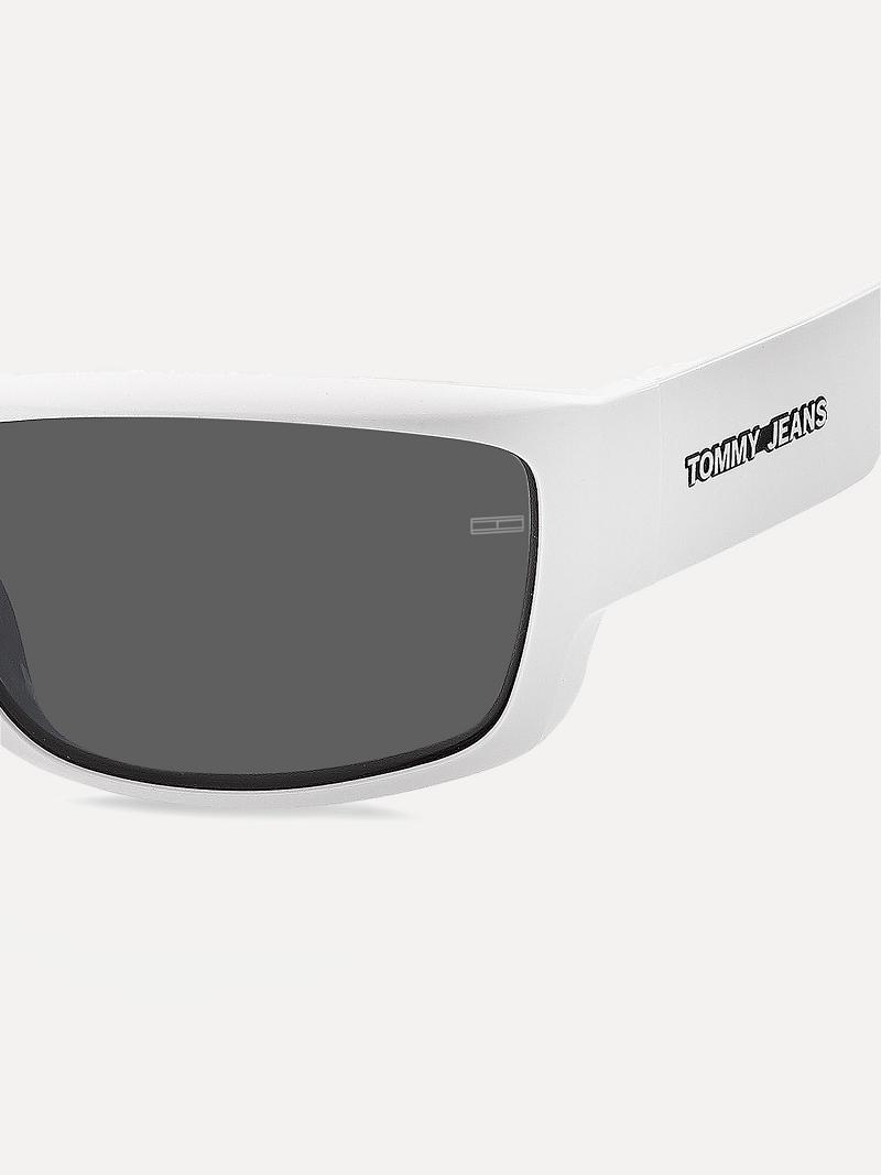 White Tommy Hilfiger Wrap Sport Sunglasses | NZ_M31775