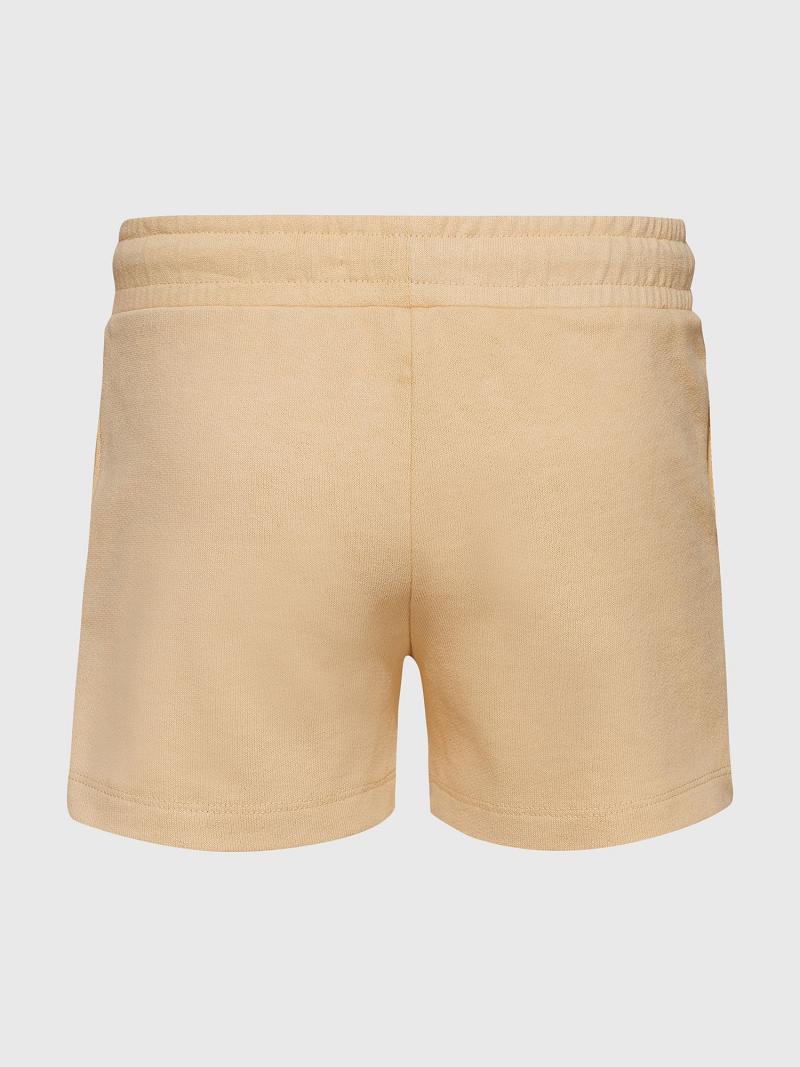 Yellow Tommy Hilfiger Natural Dye Script Shorts | NZ_G1160