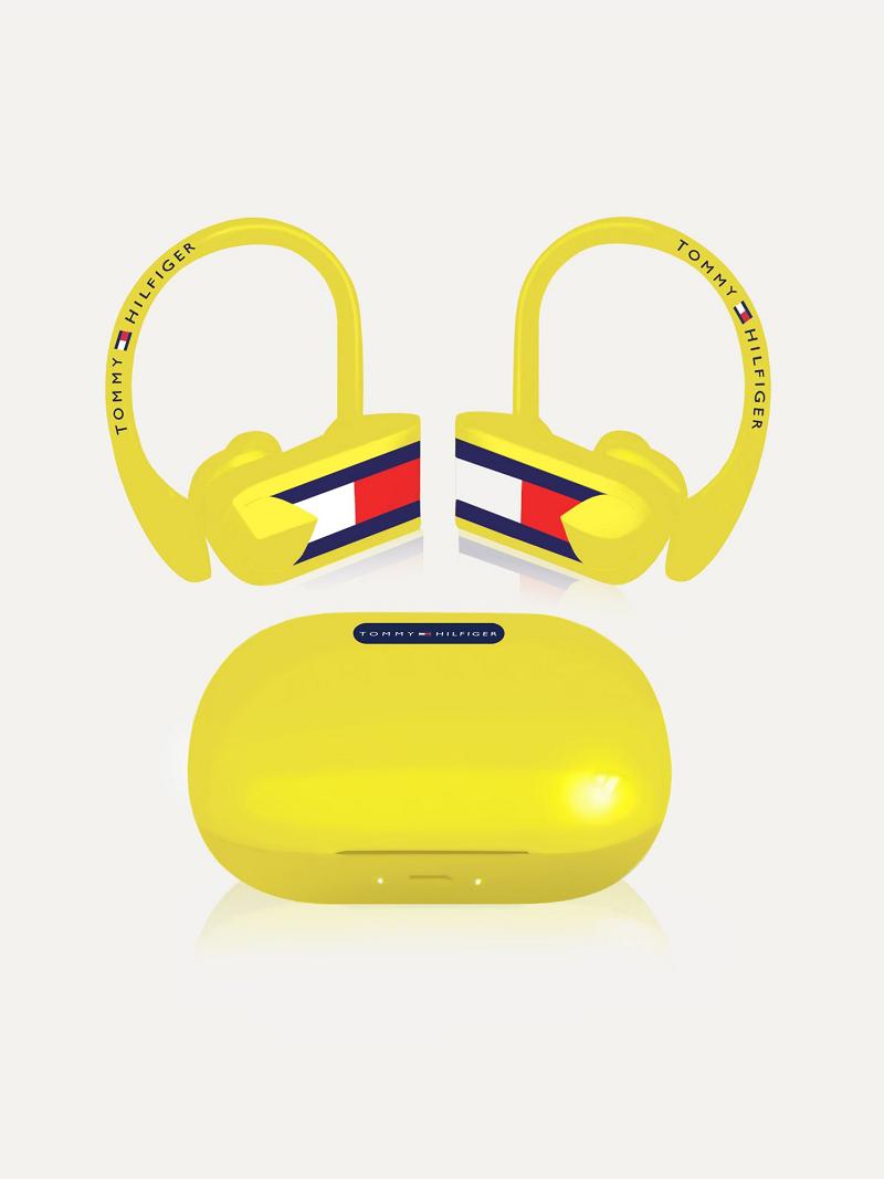 Yellow Tommy Hilfiger Neon Yellow Sport Earbuds Technology | NZ_M31787