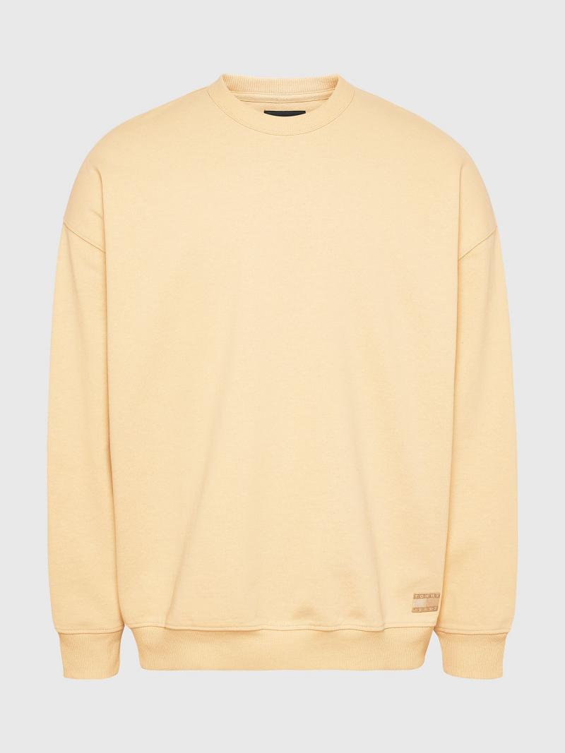 Yellow Tommy Hilfiger Sun washed crewneck Sweatshirts | NZ_M31137