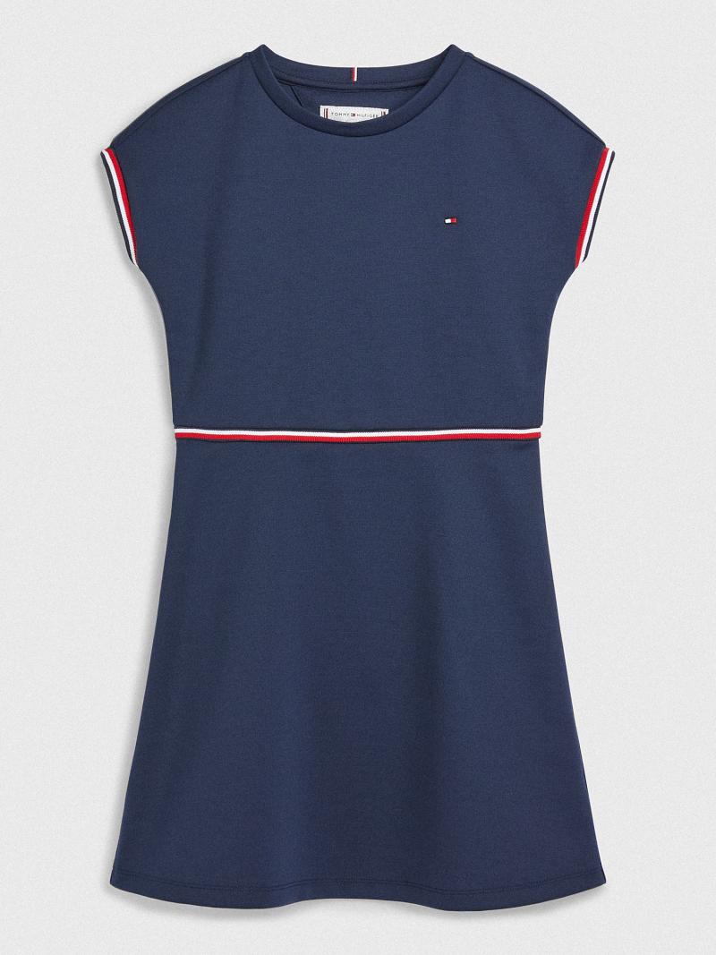 b6F50g422N Tommy Hilfiger Tommy Stripe Dresses | NZ_G1086