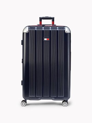 Black Tommy Hilfiger 28" Spinners Suitcases | NZ_M31764