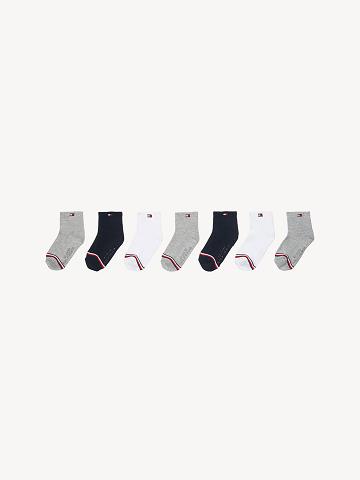 Black Tommy Hilfiger Babies' 7PK Socks | NZ_B2290