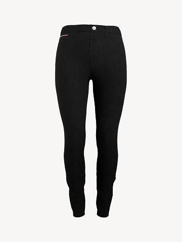 Black Tommy Hilfiger Essential High-Rise Skinny Pants | NZ_W21239