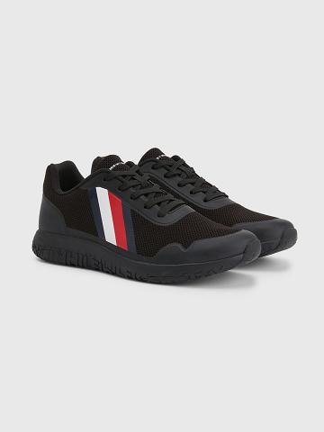 Black Tommy Hilfiger Lightweight knit Sneakers | NZ_M31623