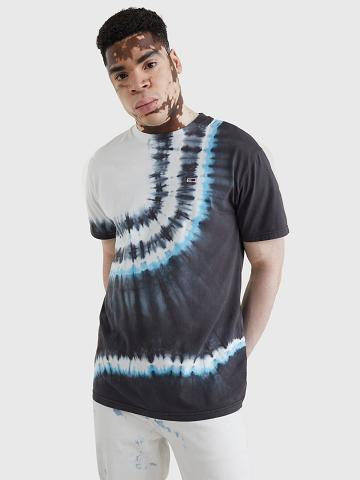 Black Tommy Hilfiger Tie-dye T Shirts | NZ_M31081