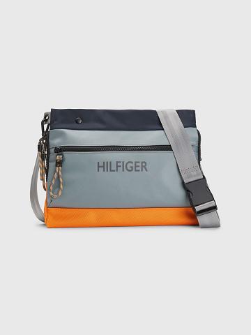 Blue / Multicolor Tommy Hilfiger Utility Mini Messenger Bags | NZ_M31714