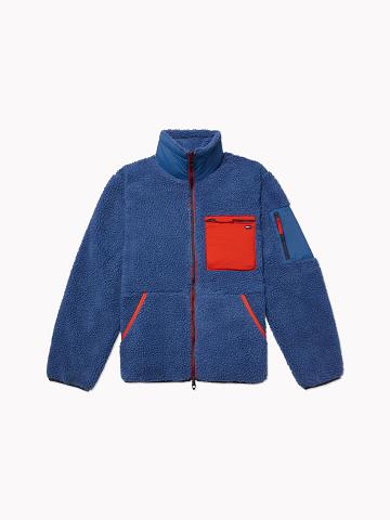 Blue / Red Tommy Hilfiger Essential reversible sherpa Jackets | NZ_M31403