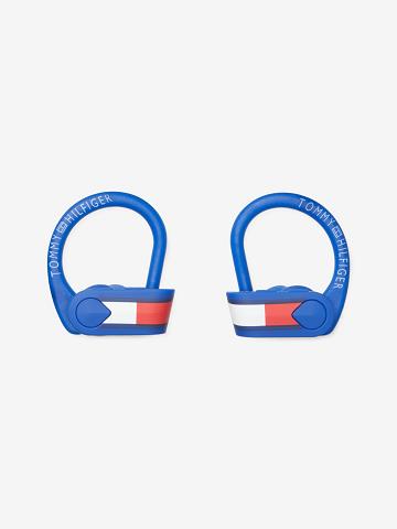 Blue Tommy Hilfiger Neon Sport Earbuds Technology | NZ_W21686